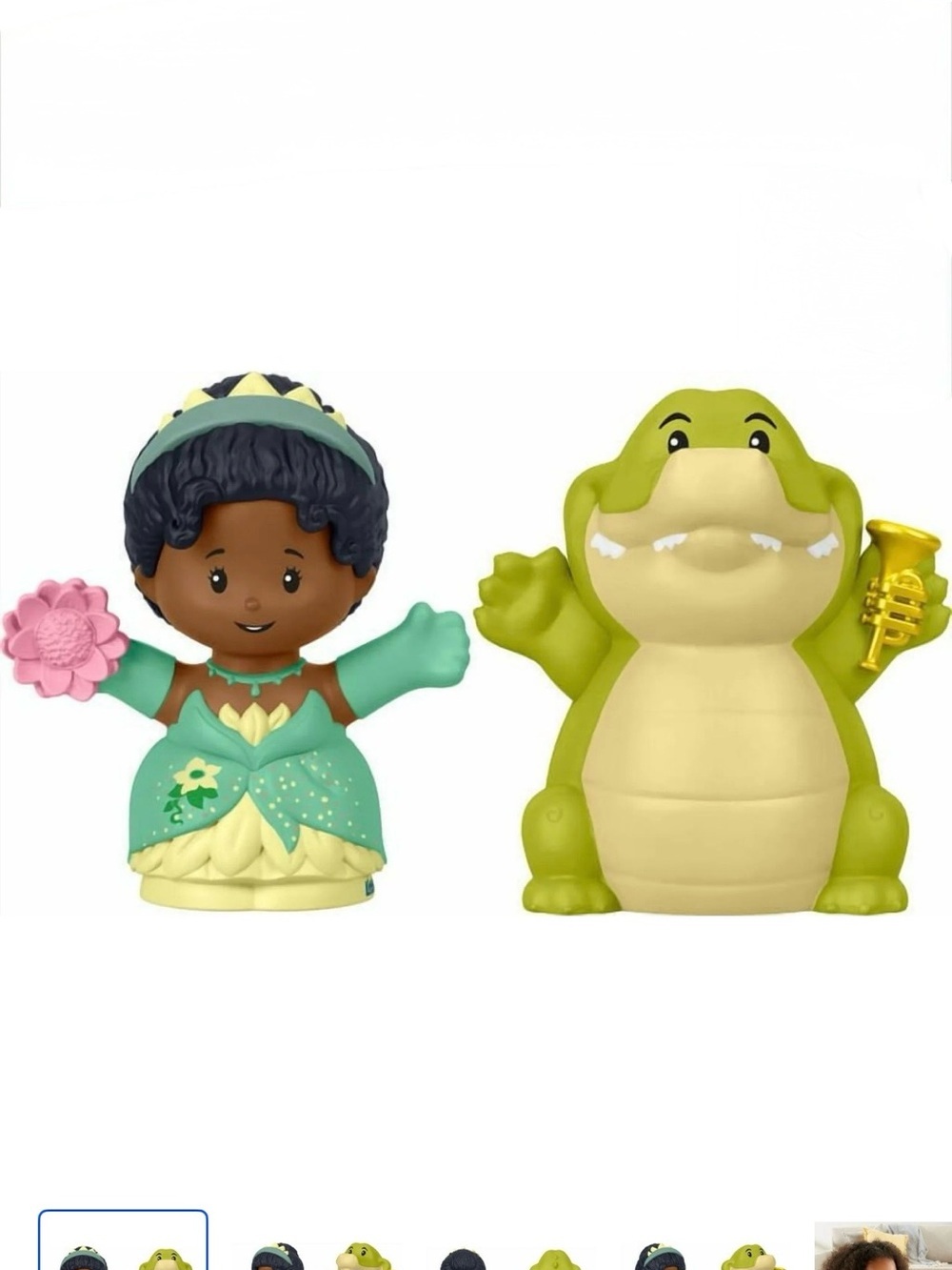 New Fisher-Price Little People Disney Princess Tiana Sidekick Louis Figures - Picture 2 of 6